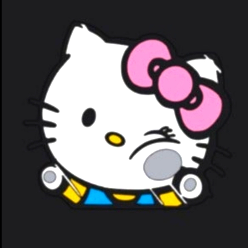 Kitty Smoosh Face Decal